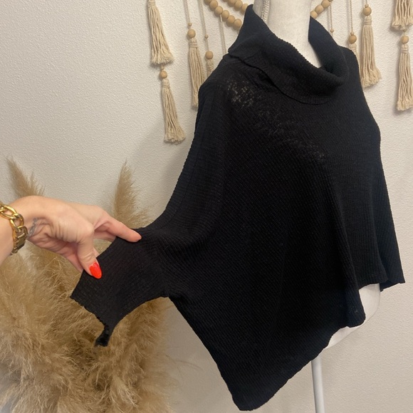 free people beach world traveler turtleneck pull over sweater dolman 3/4 sleeve - Picture 5 of 16